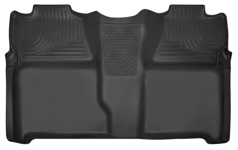 Chevrolet Silverado 2500HD Floor Mats - Rear - Husky Liners - WeatherBeater - Black - `07-`13